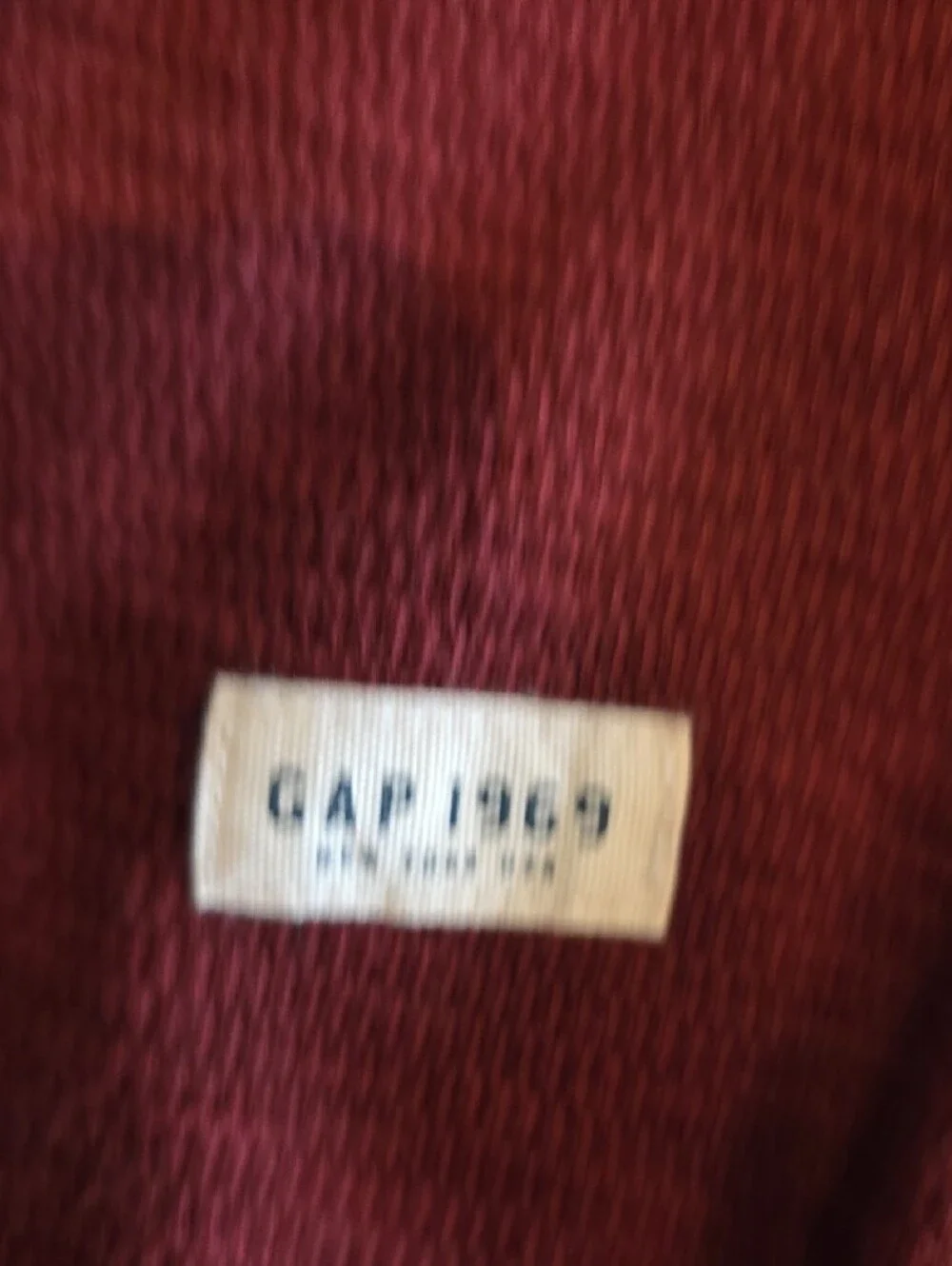 NWOT. GAP Long Sleeve Thermal Top - Maroon Size LARGE